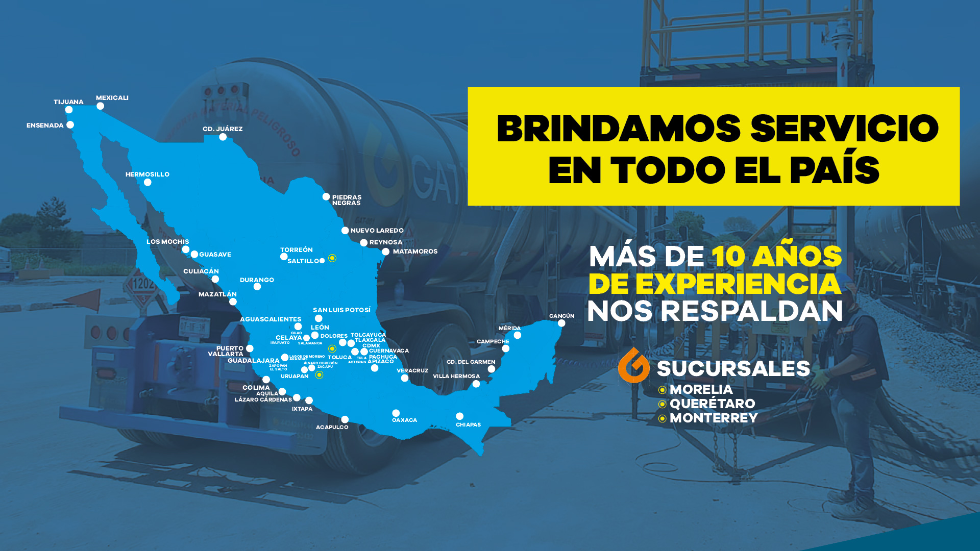 Brindamos Servicio en todo el país